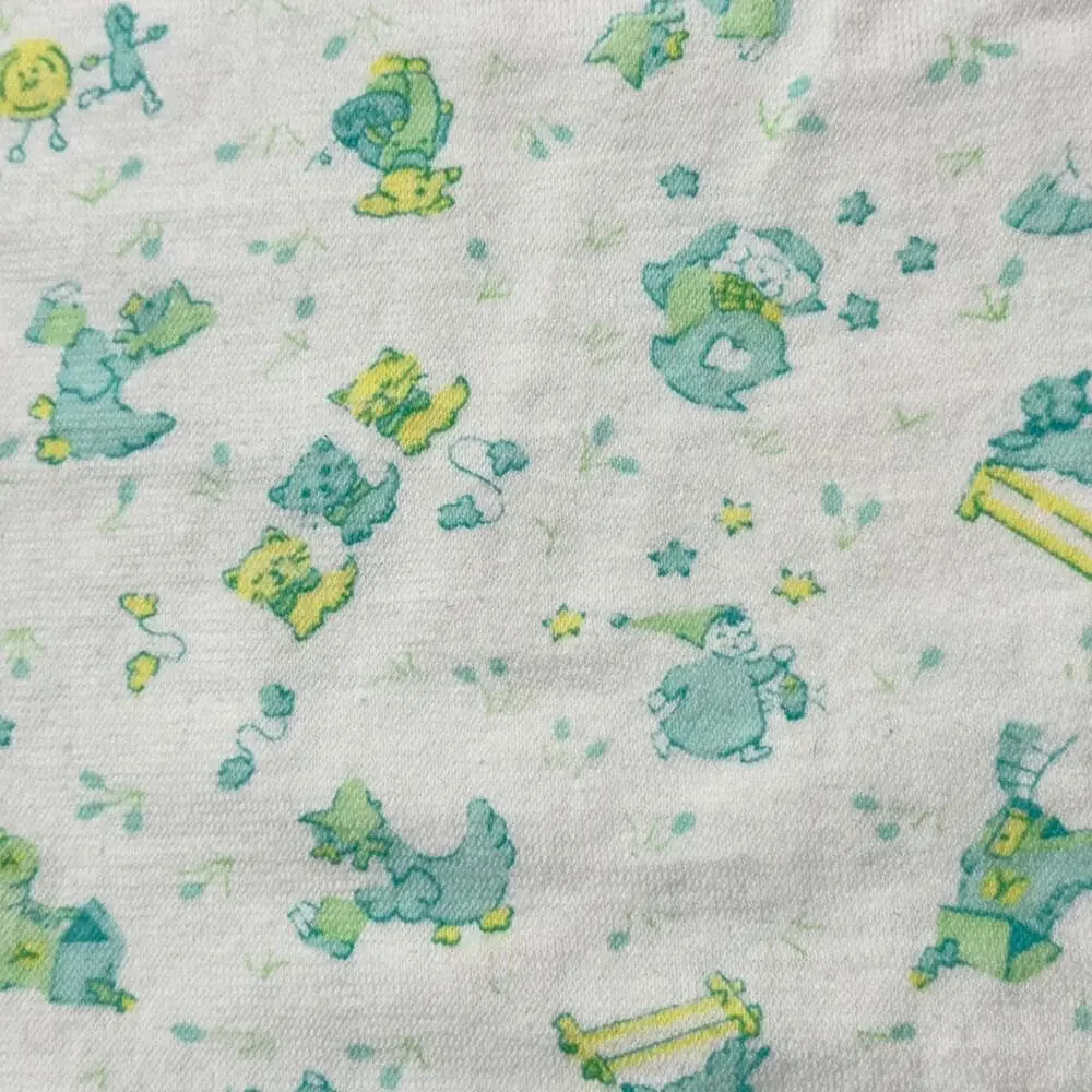 Vintage Carter's 100% Cotton Nursery Rhymes Baby Receiving Newborn Blanket Lovey